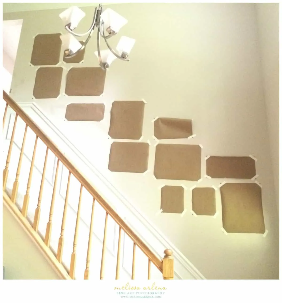 staircase gallery wall design layout