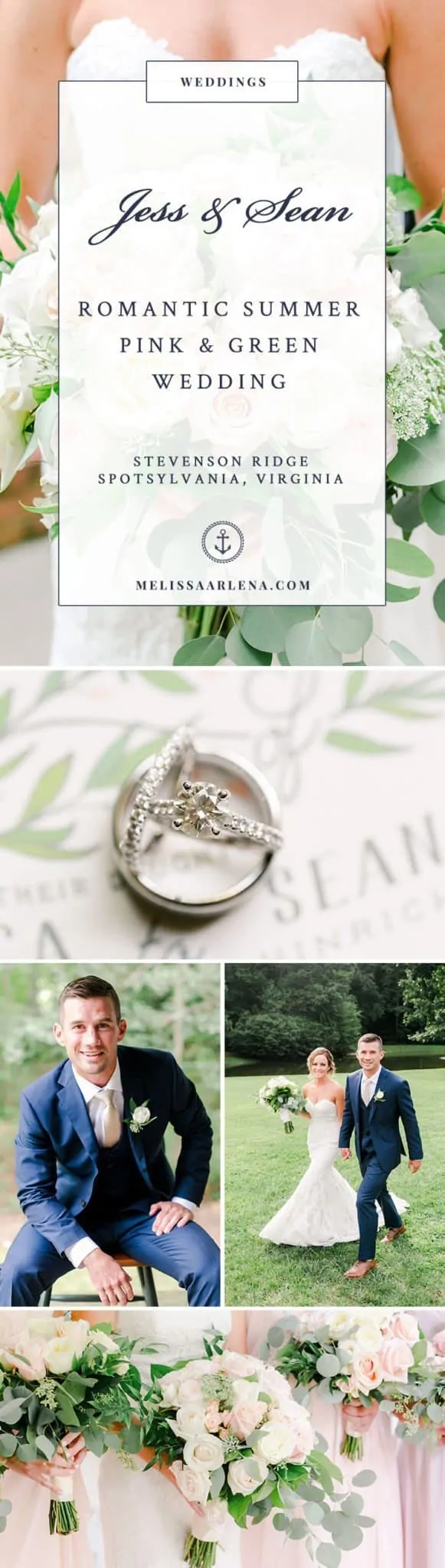 Jessica & Sean Romantic Pink & Green Summer Stevenson Ridge Wedding by Melissa Arlena Photography