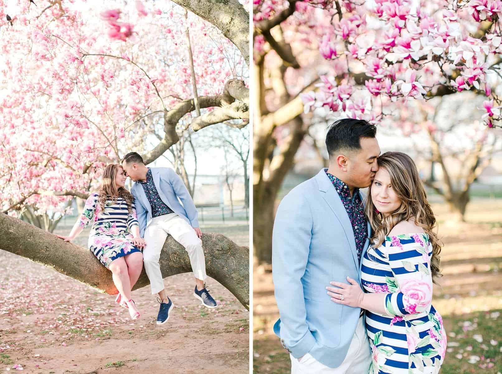 Cherry Blossom Engagement