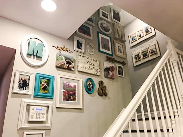 stairway picture wall
