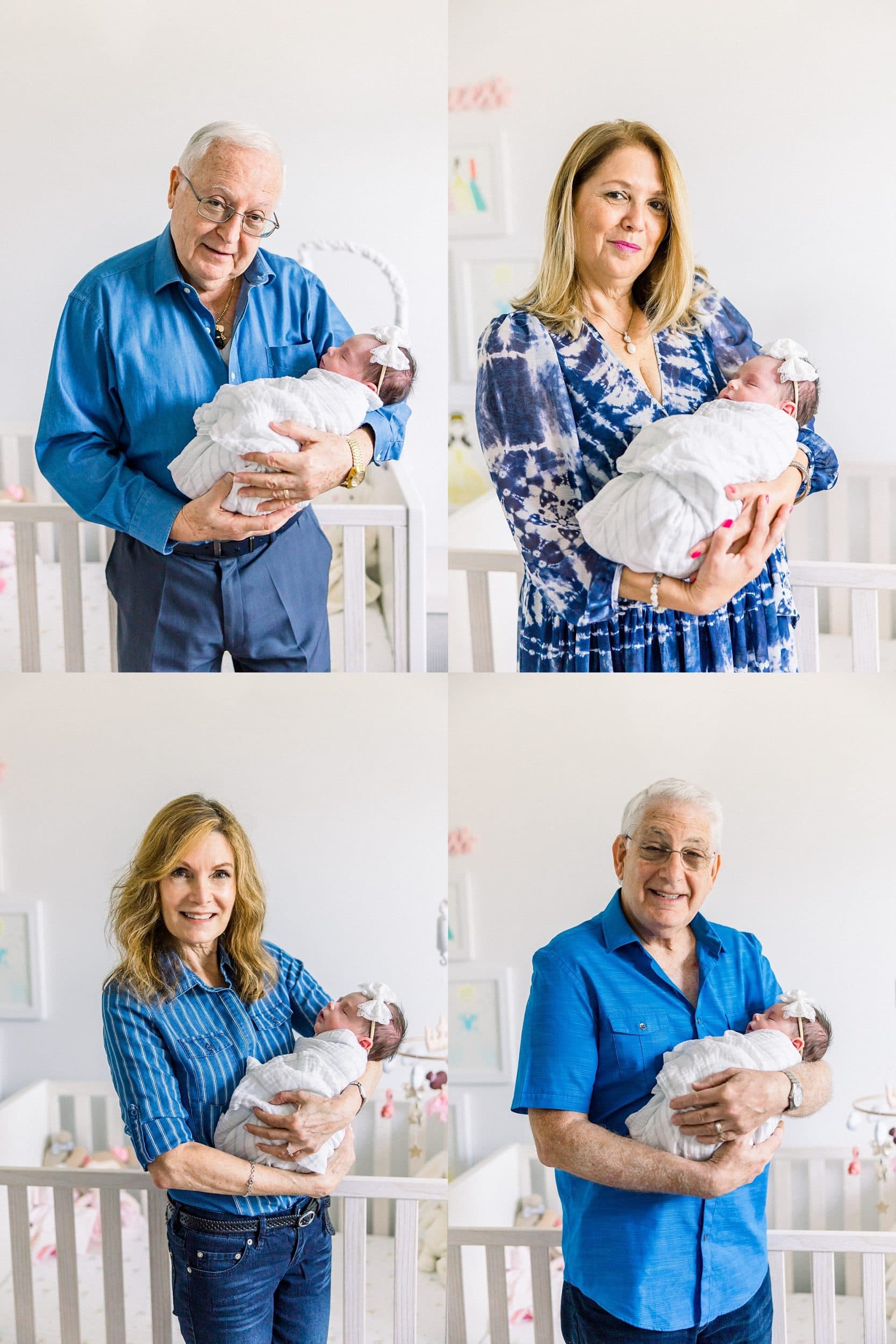 Newborn generation portraits in Miami home