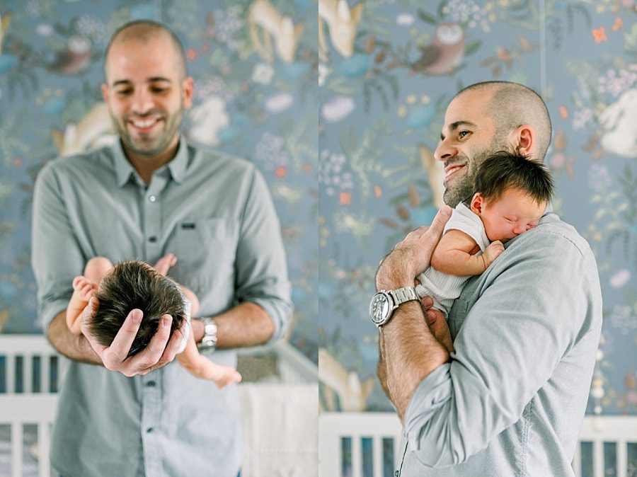 south Florida new dad and baby son during family photos
