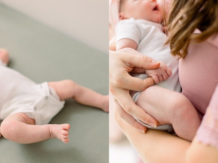 detail images from newborn photo shoot in south Florida