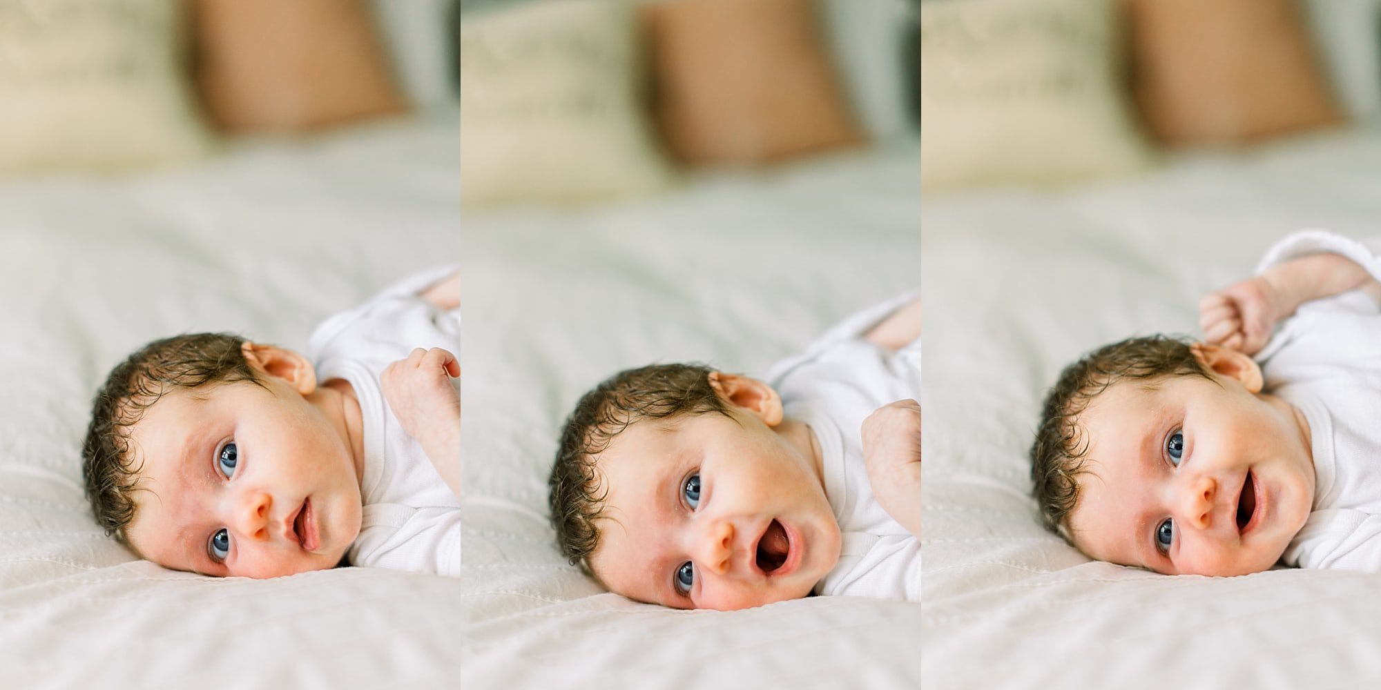 Miami baby girl during newborn photo shoot