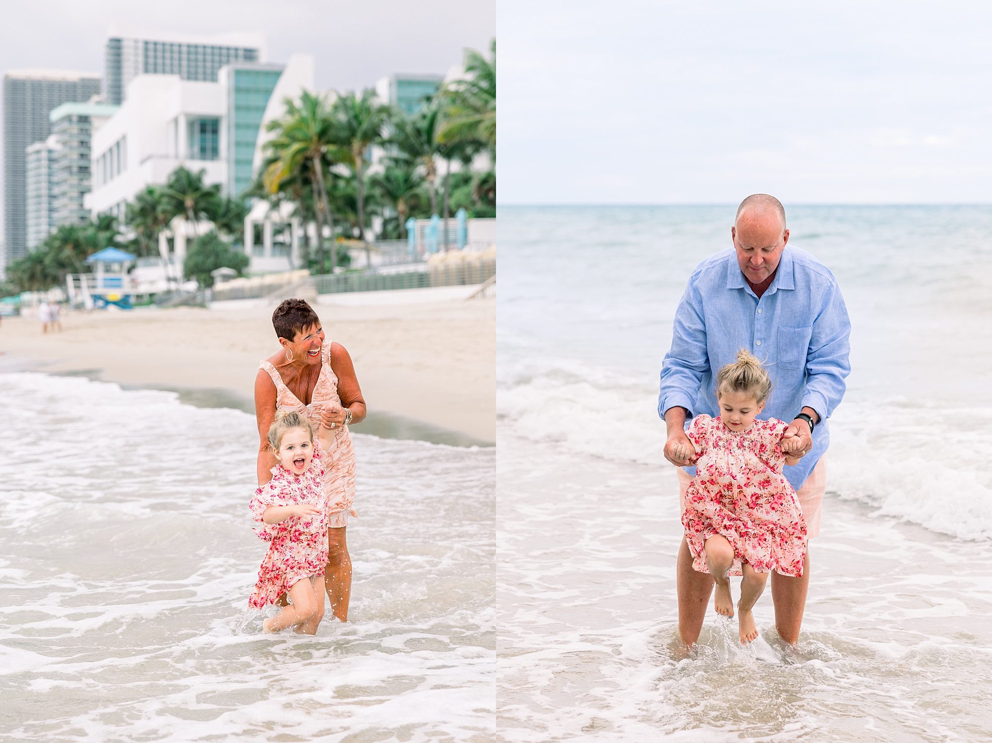 Family Vacation in south Florida grandparents and grandchild
