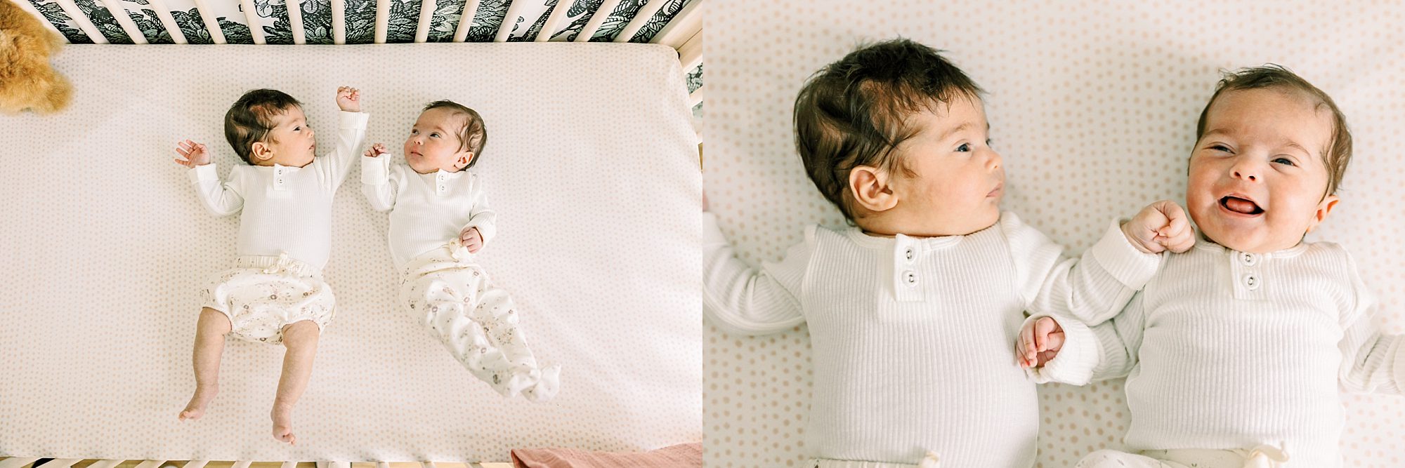 Richmond twins newborn photos at home