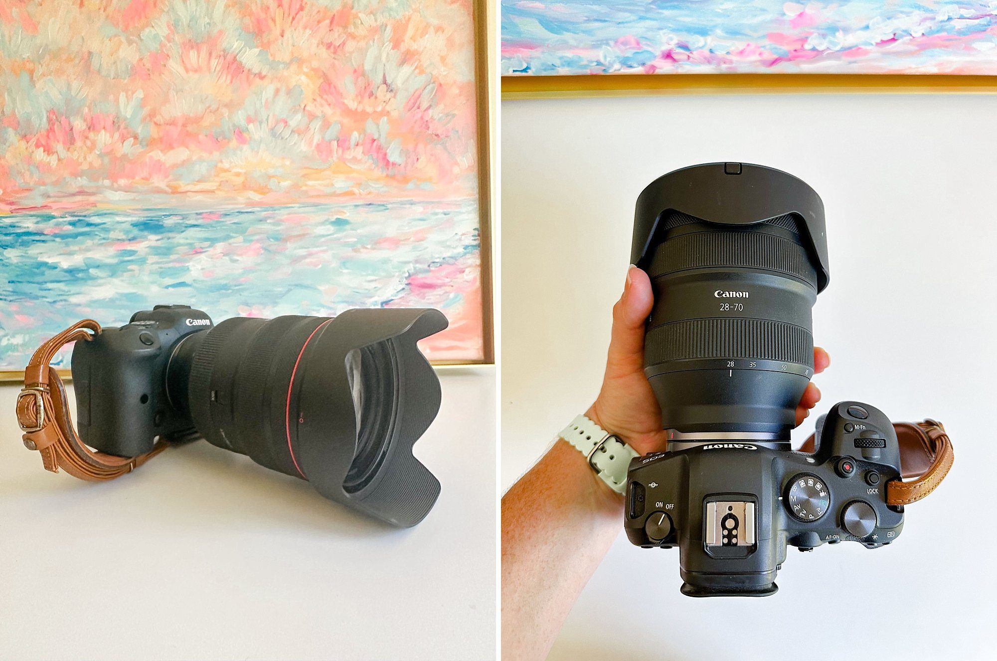 images of camera with Canon RF 28-70mm f/2.0L lens