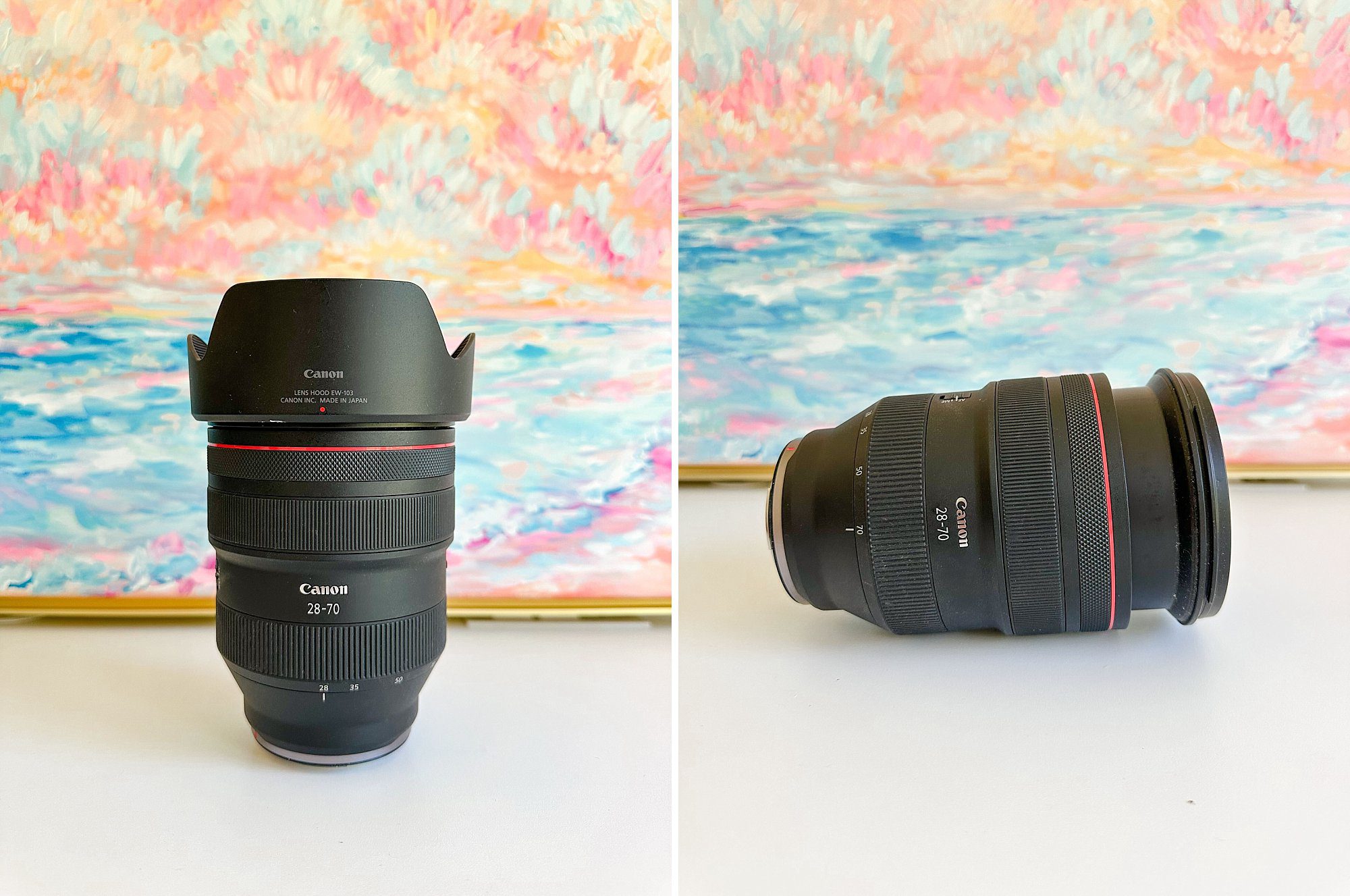 two images of Canon RF 28-70mm f/2.0L