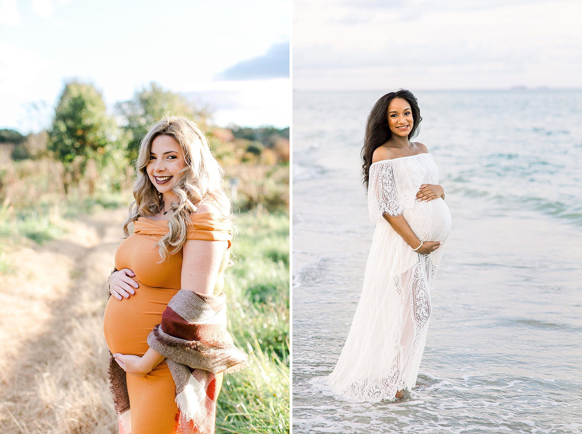 The Best Richmond Midwives : 6 Teams to Guide You Through Birth 4 Pregnant mom smiling warmly at the camera, standing outdoors with hands gently resting on her belly
Expectant mother indoors, beaming at the camera while holding her baby bump, radiating joy and anticipation
